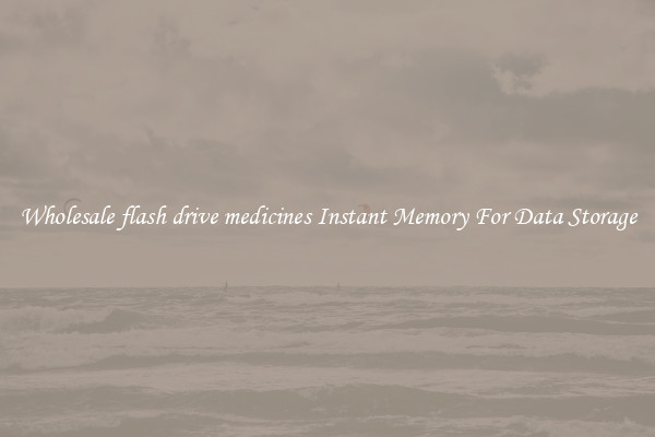 Wholesale flash drive medicines Instant Memory For Data Storage