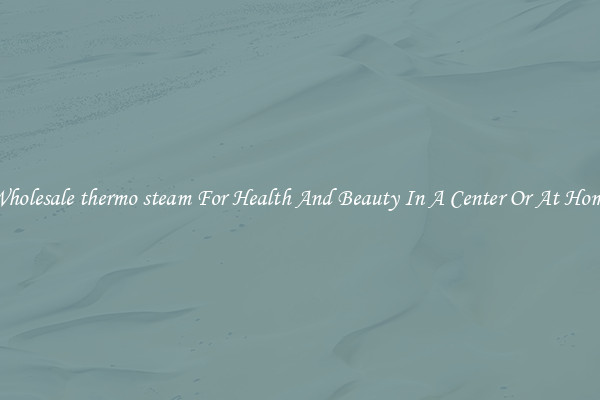 Wholesale thermo steam For Health And Beauty In A Center Or At Home
