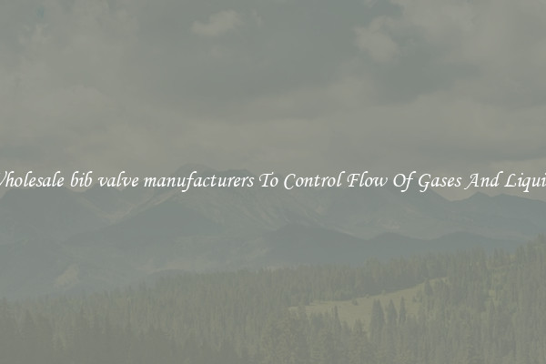 Wholesale bib valve manufacturers To Control Flow Of Gases And Liquids
