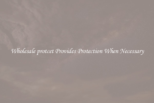 Wholesale protcet Provides Protection When Necessary