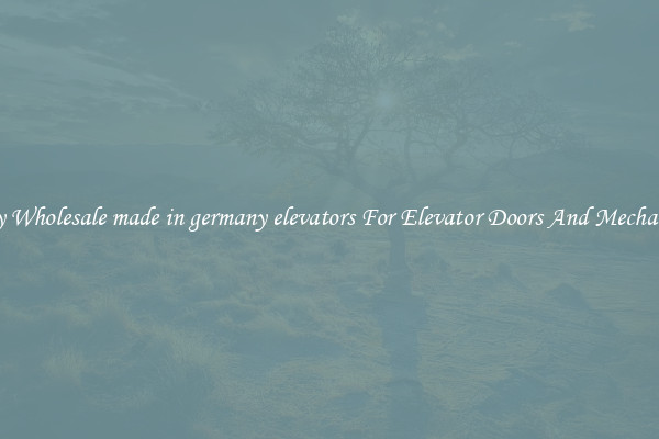 Buy Wholesale made in germany elevators For Elevator Doors And Mechanics