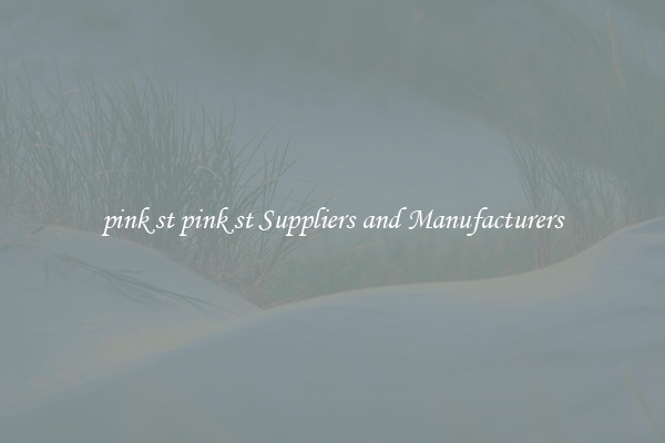 pink st pink st Suppliers and Manufacturers