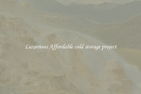 Luxurious Affordable cold storage project