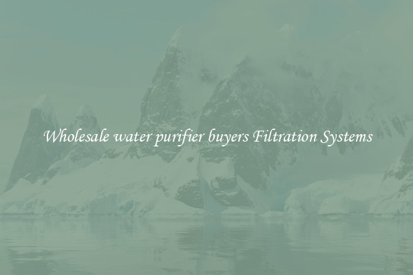 Wholesale water purifier buyers Filtration Systems