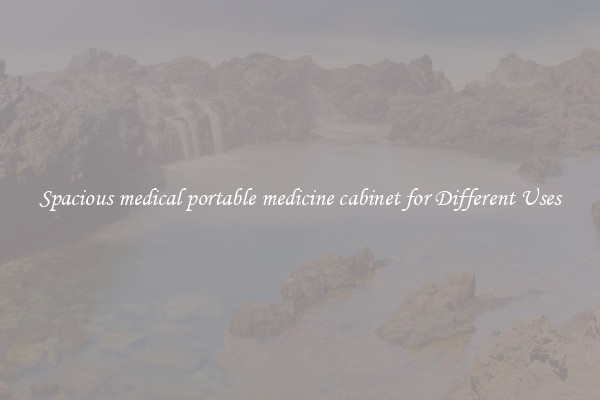 Spacious medical portable medicine cabinet for Different Uses