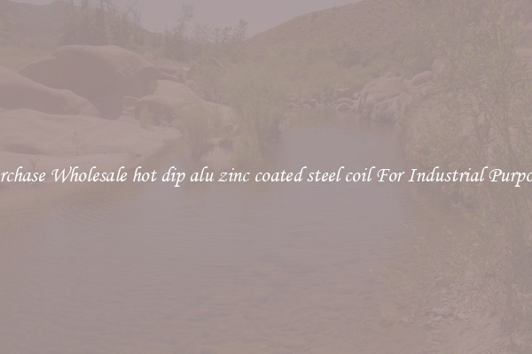 Purchase Wholesale hot dip alu zinc coated steel coil For Industrial Purposes