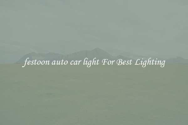 festoon auto car light For Best Lighting