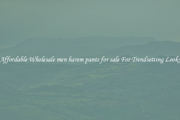 Affordable Wholesale men harem pants for sale For Trendsetting Looks